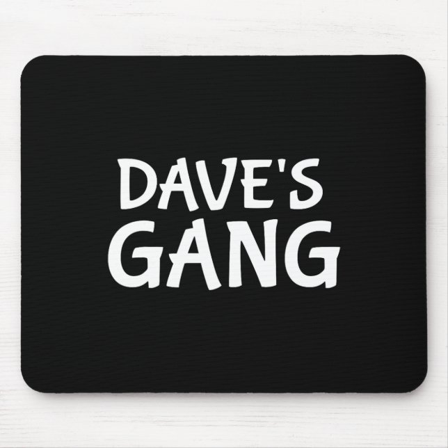 Mousepad Despedida de Solteiro do Dave Primeiro Nome Dave C (Frente)
