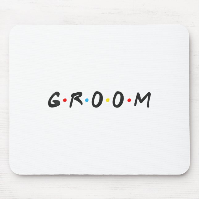 Mousepad Despedida de Solteiro do Noivo Dia do Casamento No (Frente)
