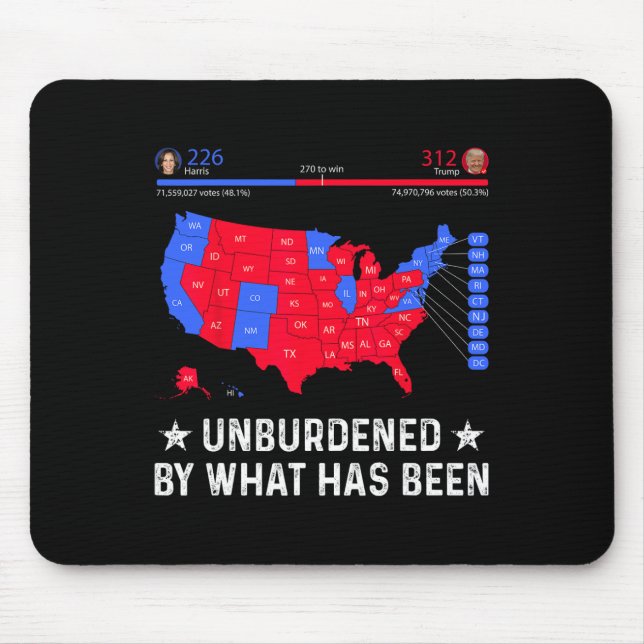 Mousepad Dessobrecarregado Pelo Que Tem Sido O Mapa Eleitor (Frente)