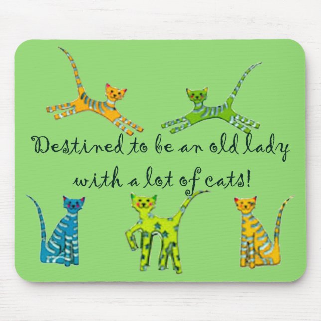 Mousepad Destinado para ser uma senhora idosa com muitos (Frente)