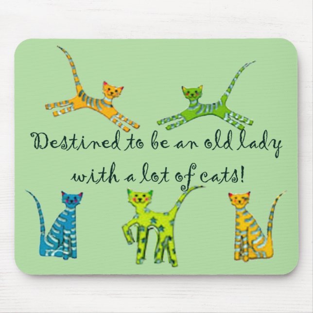 Mousepad Destinado para ser uma senhora idosa com muitos (Frente)