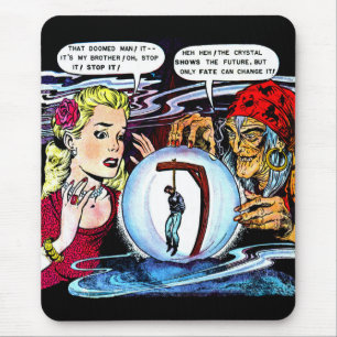 Mousepad Destino Das Histórias em quadrinhos De Vintage Da