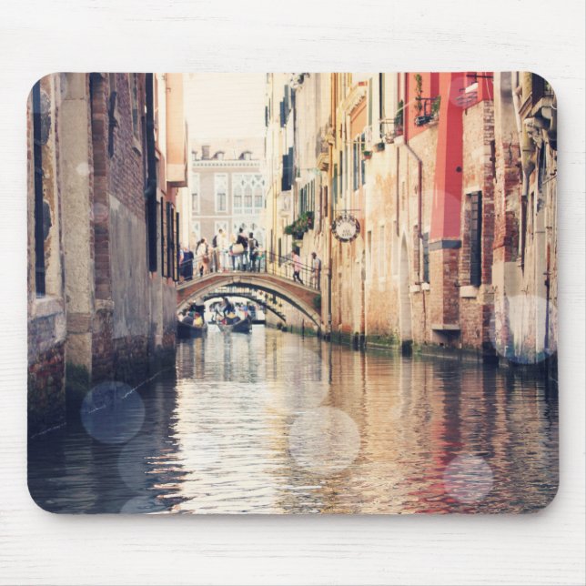 Mousepad Destinos | Fotografia de Veneza Gondolas (Frente)