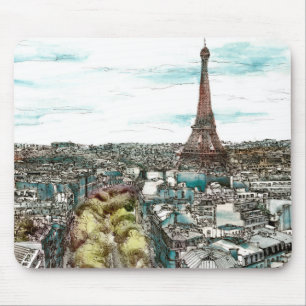 Mousepad Destinos  Torre Vintage Eiffel em Paris