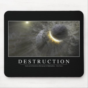 Mousepad Destruição: Citações inspiradas 2