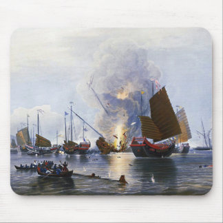 Mousepad Destruindo Juncos de Guerra Chineses 1843