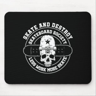 Mousepad Destruir Skate Skateboard Sociedade Trabalhador Sk