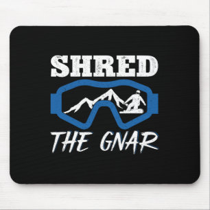 Mousepad Destruiu O Snowboard Gnar Snowboard Snowboarder
