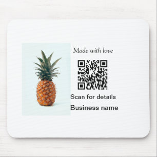 Mousepad Deta de negócios de código q r de comida de fruta