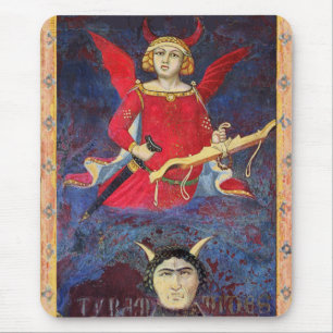 Mousepad Detalhe ANTIGO do orgulho do DIABO do RENASCIMENTO