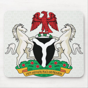 Mousepad Detalhe da brasão de Nigéria