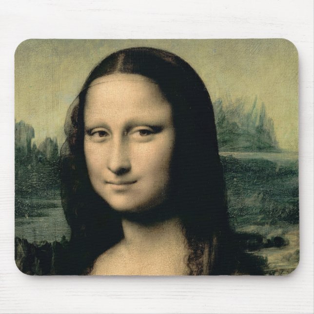 Mousepad Detalhe da Mona Lisa, c.1503-6 (Frente)
