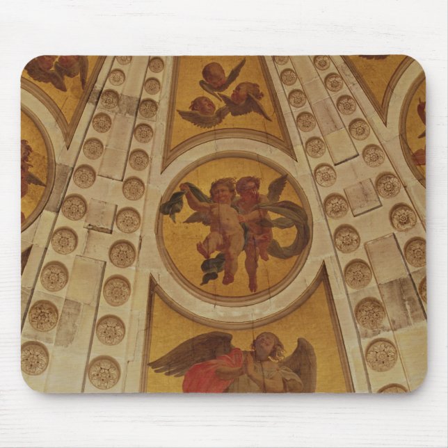 Mousepad Detalhe de anjos da abóbada, construído 1635-42 (Frente)