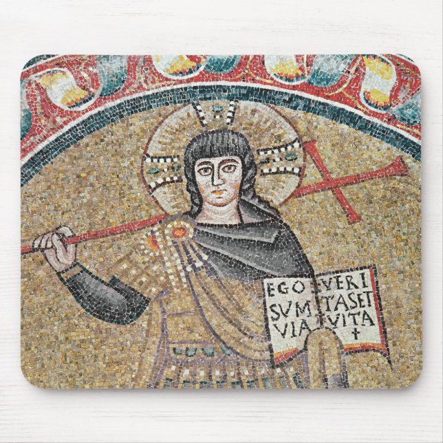 Mousepad Detalhe de um cristo do guerreiro (Frente)