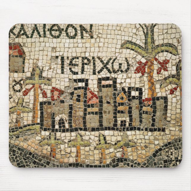 Mousepad Detalhe de um mapa de Jericho (Frente)