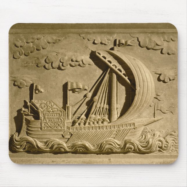 Mousepad Detalhe de um navio de guerra Venetian (Frente)