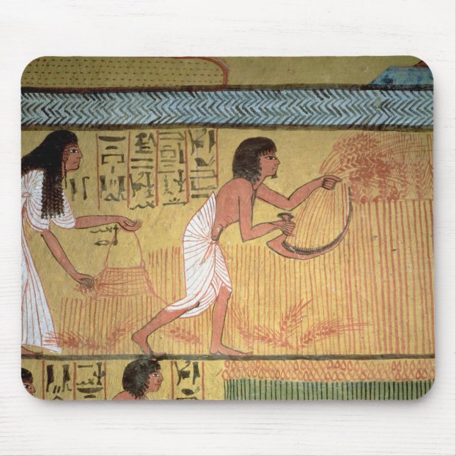 Mousepad Detalhe de uma cena da colheita na parede do leste (Frente)