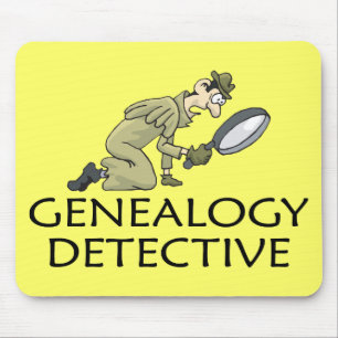 Mousepad Detetive privado da árvore genealógica