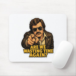 Mousepad Detetive Retro Engraçado Perdendo Tempo no Escritó