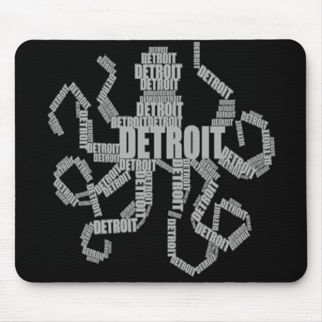 Mousepad Detroit Octopus Art (Frente)