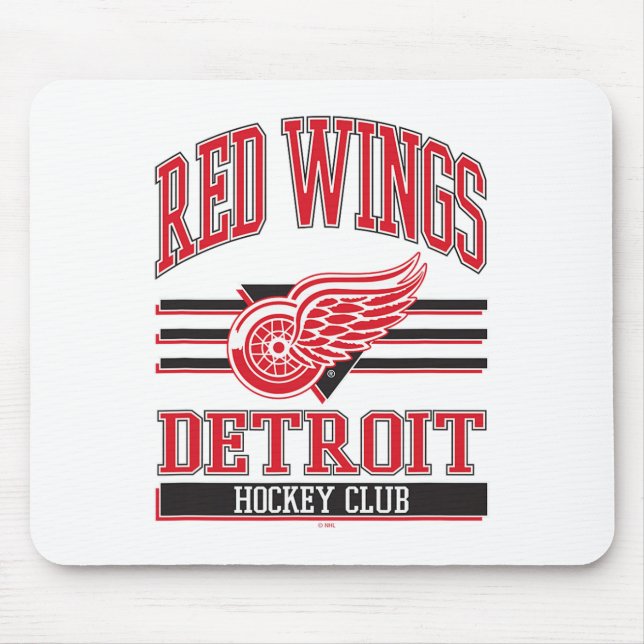 Mousepad Detroit Red Wings Hockey Club Gray Officially Lice (Frente)