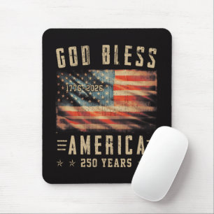 Mousepad Deus Abençoa a América 250 Anos 1776-2026