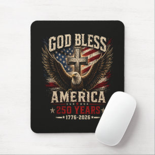 Mousepad Deus Abençoe a América 250 Anos 1776-2026