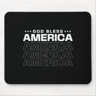 Mousepad Deus Abençoe a América Patriótica 4 de Julho Para