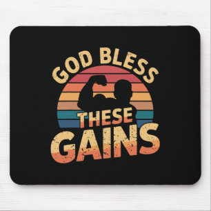 Mousepad Deus abençoe Destes Ganhos Construção De Bacalhau