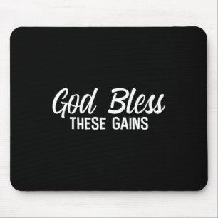 Mousepad Deus abençoe Destes Ganhos Na Construção De Pormen