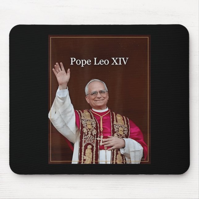 Mousepad Deus abençoe Leo Xiv 1 (Frente)