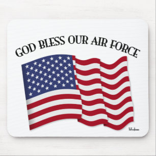 Mousepad DEUS ABENÇOE NOSSA FORÇA AÉREA com bandeira dos
