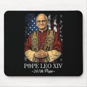 Mousepad Deus abençoe Novo Papa Leo Xiv Igreja Católica Fé 