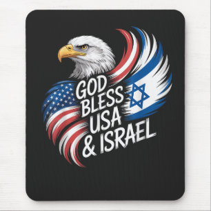 Mousepad Deus Abençoe os EUA Israel