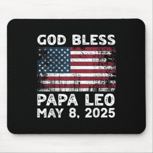 Mousepad Deus abençoe Papa Leo Us Novo Papa Leo Americano