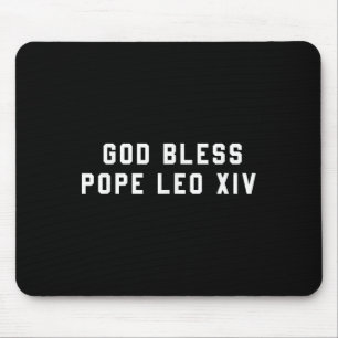 Mousepad Deus abençoe Papa Leo Xiv, Cristão, Dizendo Homens