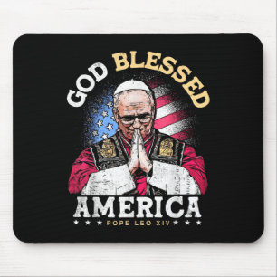 Mousepad Deus abençoou o Papa Ficcional Patriótico Leo X da
