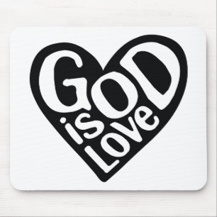 Mousepad Deus ama como Jesus cita Deus Arte Amor Arte