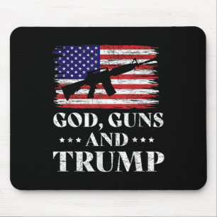 Mousepad Deus Armas E Camisa De Trump, Donald Trump Para