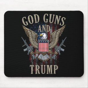 Mousepad Deus Armas e Marca de Emenda do segundo Trump Ar15