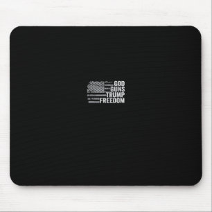 Mousepad Deus Armas Trump Liberdade - Divertido Cristão Pro