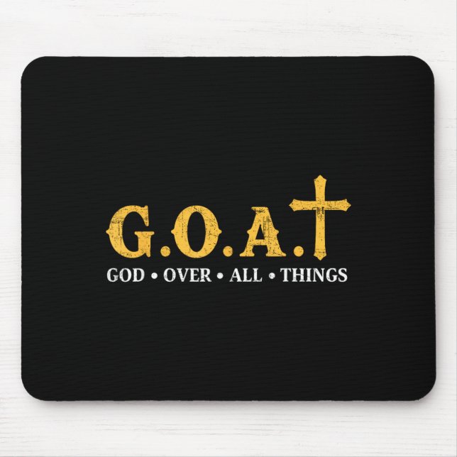 Mousepad Deus Bode Sobre Todas as Coisas (Frente)