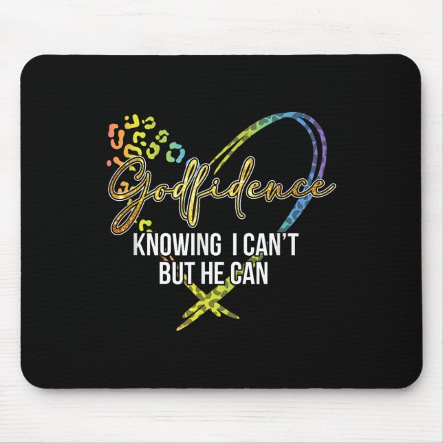 Mousepad Deus. Confiança Sabe Que Eu Não Posso Mas Ele Pode (Frente)