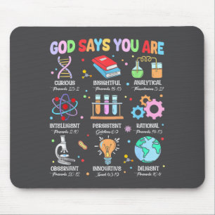 Mousepad Deus Cristão Diz Eu Sou Versículo da Bíblia Ciênci