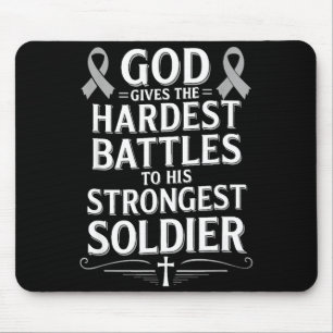 Mousepad Deus Dá Projeto de Escritura Cerebral de Batalha M