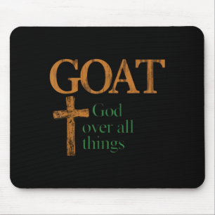 Mousepad Deus das Cabras Sobre Todas as Coisas Ditado Crist