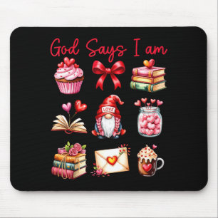 Mousepad Deus Diz Eu Sou Para Crianças Meninas Mulheres Men