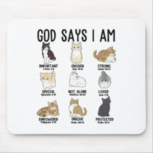 Mousepad Deus Diz Que Eu Sou Bonita Jesus Mulheres Adolesce