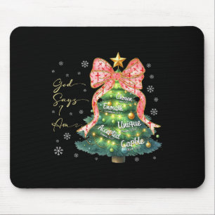 Mousepad Deus Diz Que Eu Sou Bonito Natal Xmas Christian Bo