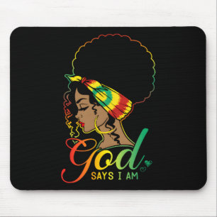 Mousepad Deus Diz Que Eu Sou Mês Da História Da Melanina Ne